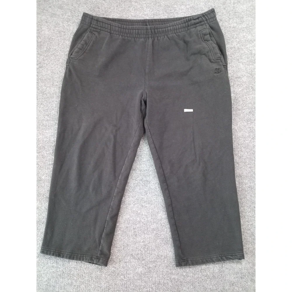 Starter Sweatpants Mens XL Black Fleece Elastic Waist Lounge Athletic Pants